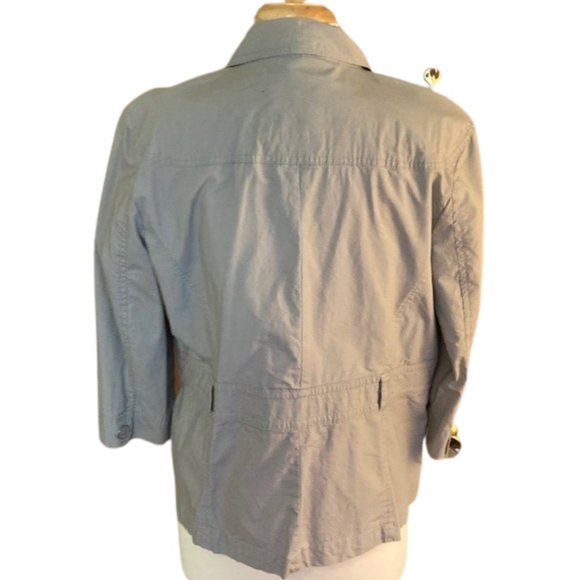 Cato Grey Utility Pea Coat Jacket Lightweight Pockets, Size XL - Picture 2 of 6